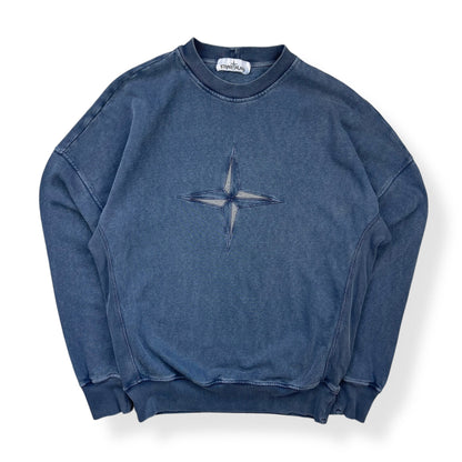 Stone Island Faded Compass Sweatshirt (S) | Default Title, Blue