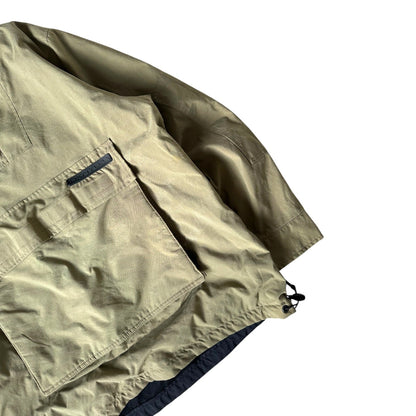 DKNY Beige Hooded Smock Jacket