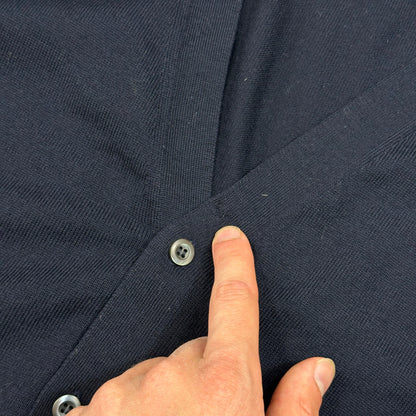 Prada Milano 2017 Virgin Wool Minimalist Navy Cardigan - IT50 | Default Title, Navy