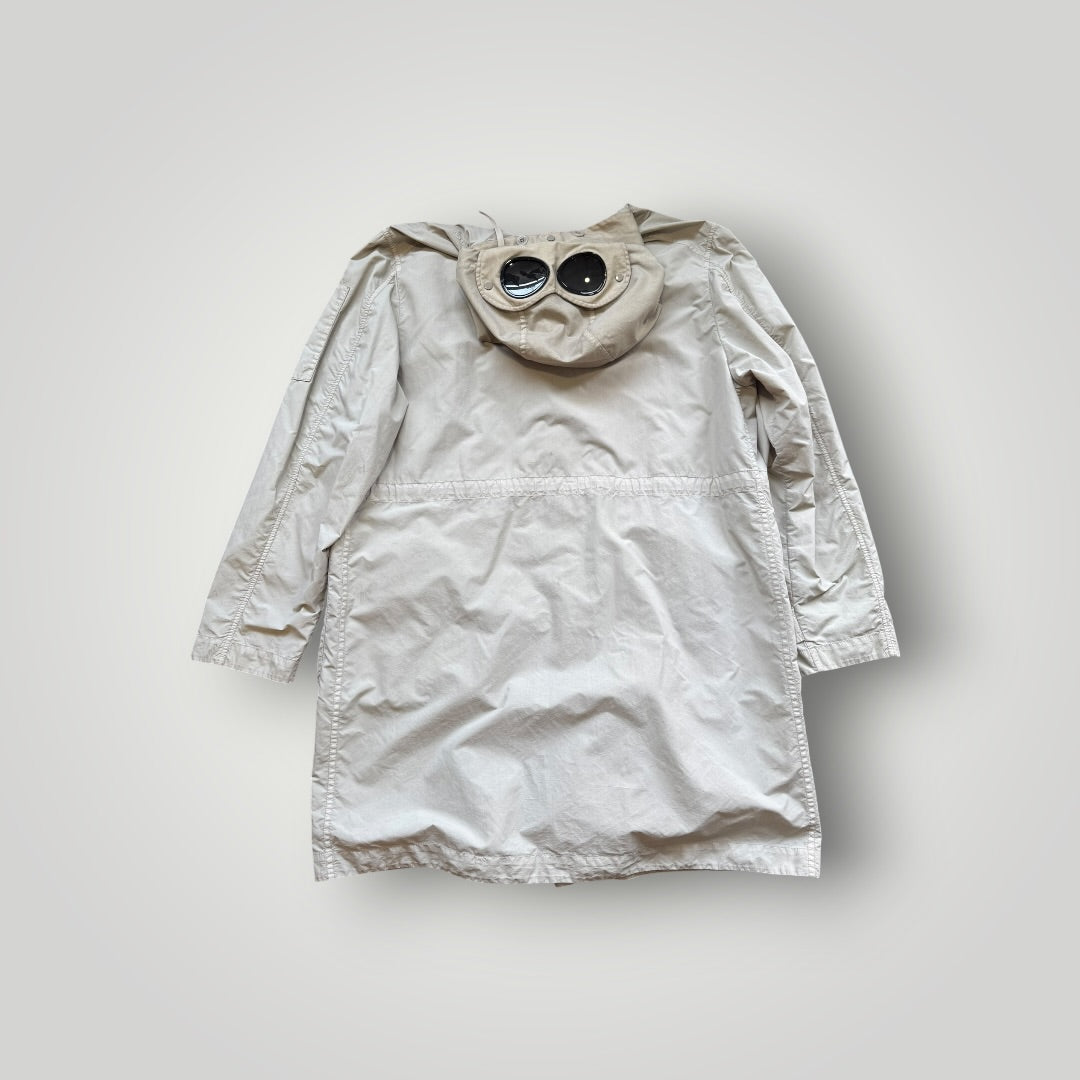 C.P. Company Flatt Nylon Goggle Parka Coat L/XL BNWT | O/S, Beige