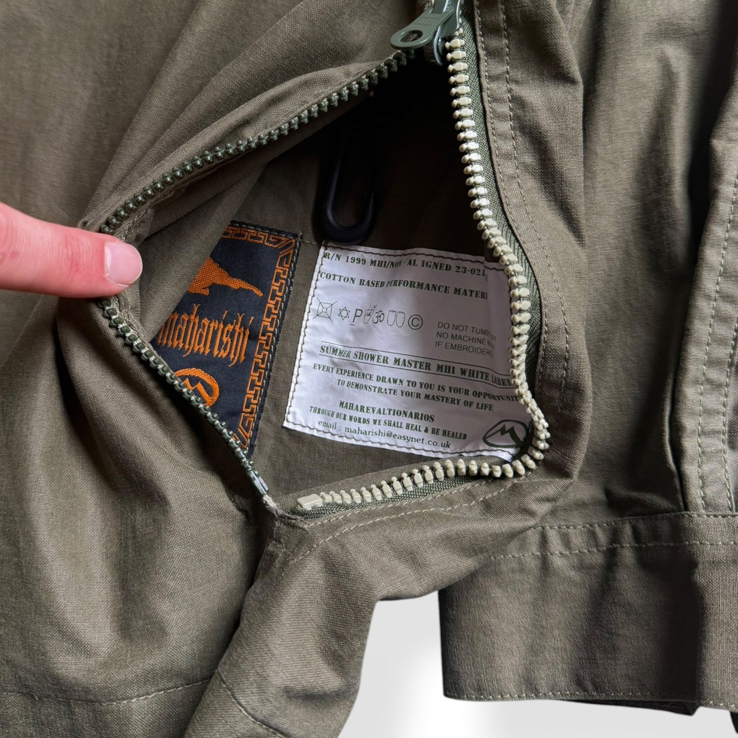 1999 Maharishi Elasticated Sleeve Jacket (L) | Default Title, Cream