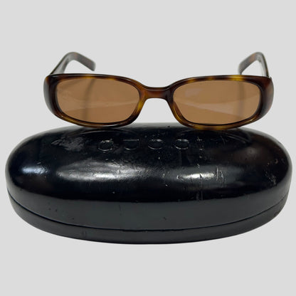 Gucci by Tom Ford 90’s Tortoiseshell G Logo Sunglasses | O/S, Brown