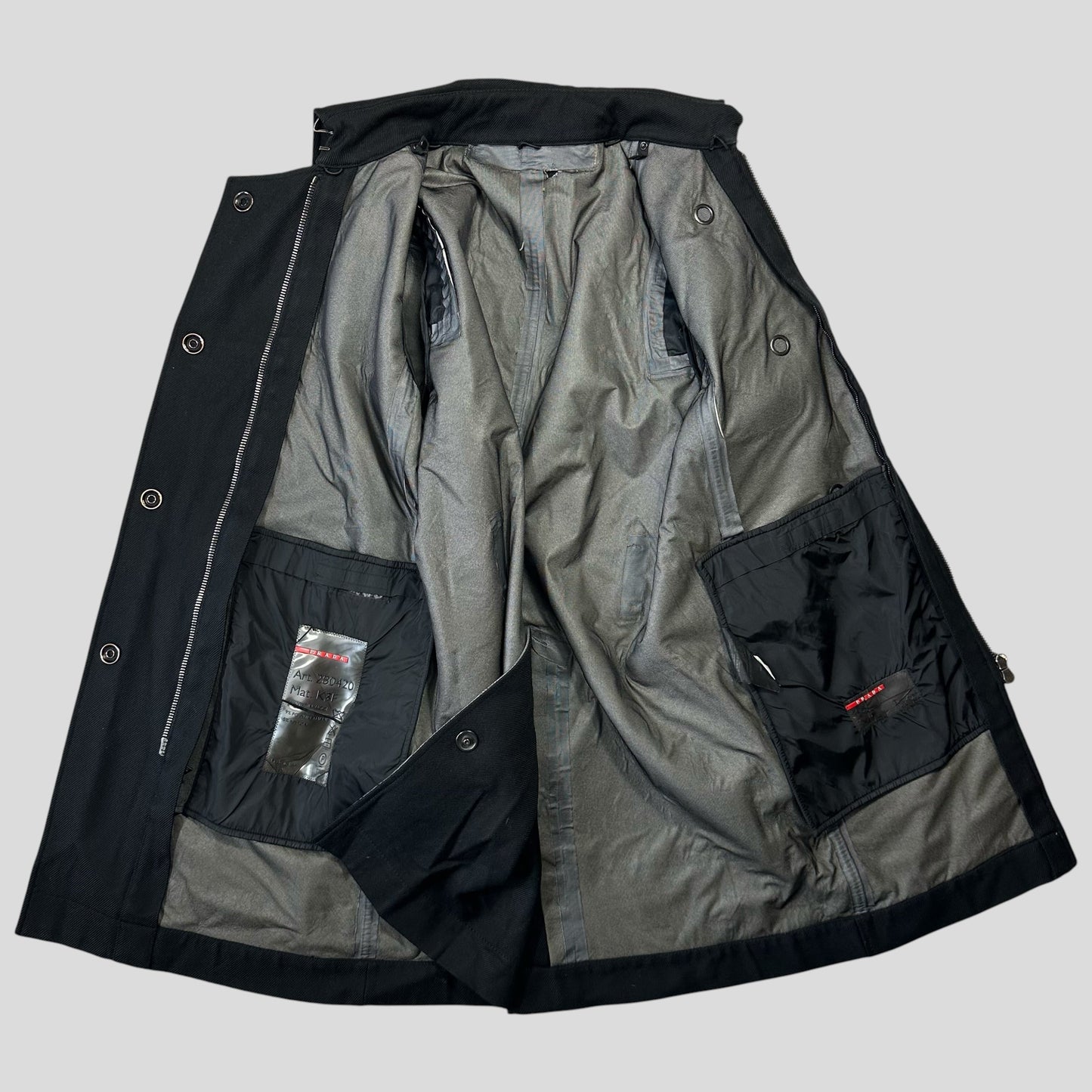 Prada Sport 00’s 3 in 1 Goretex Wool & Nylon Military Jackets - S/M | Default Title, Red