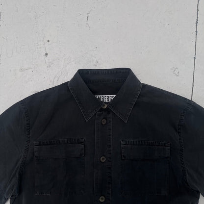 1990s dirk bikkembergs white label shirt | Black, White
