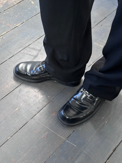 Pierre Cardin Leather Horsebit Loafers - UK 9