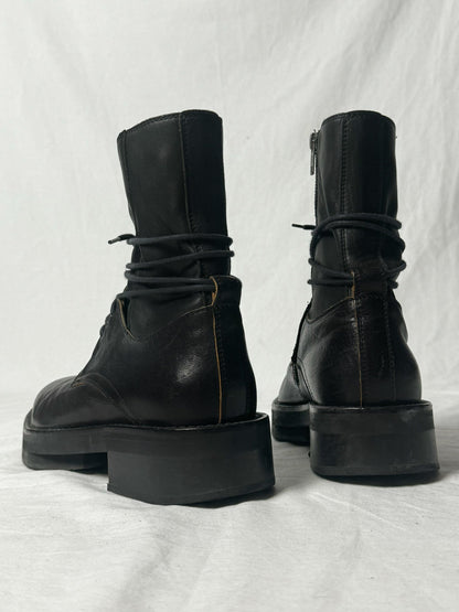 ANN DEMEULEMEESTER LACE UP BOOT | Default Title, Black