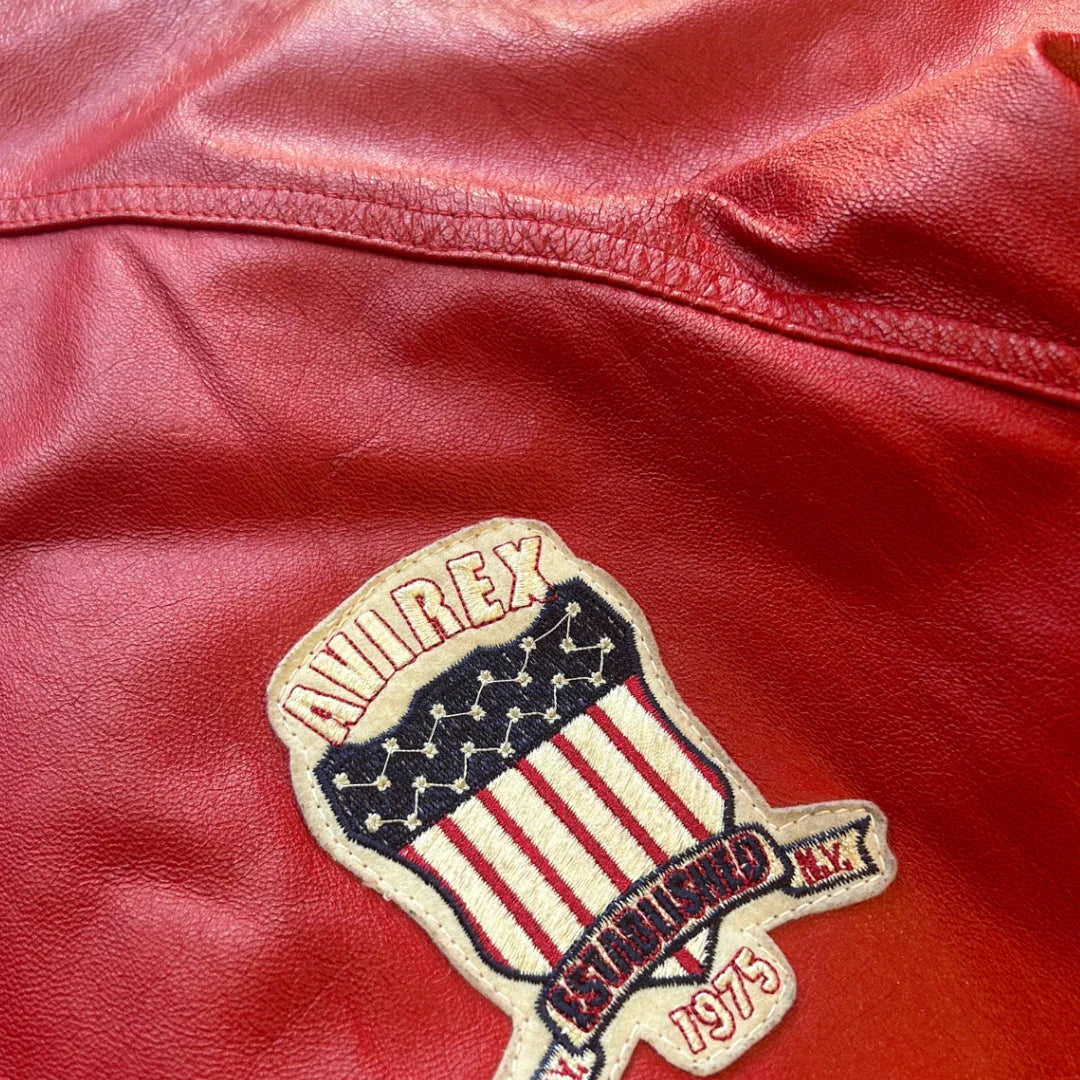 Avirex Vintage Leather Jacket M