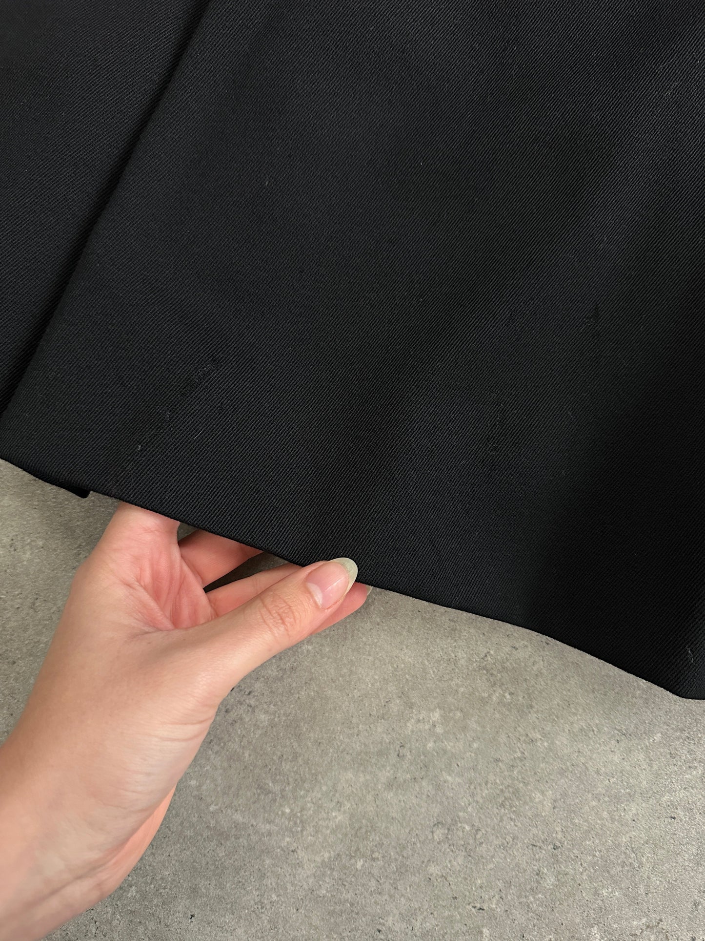 Celine 1980s Pure Wool Logo Hardware Pleated Skirt - W24