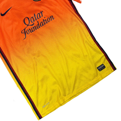 Nike Barcelona 2012/13 Away Shirt In Orange & Yellow ( S )