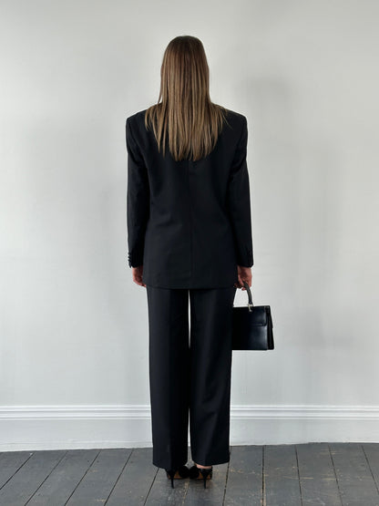 Pierre Cardin Wool Tuxedo Double Breasted Suit - 38R/W28-30