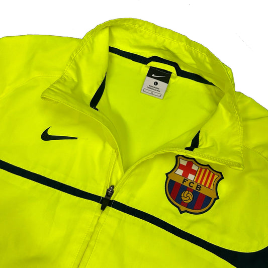Nike Barcelona 2010/11 Tracksuit Top In Neon ( L ) - 1036 Emporium