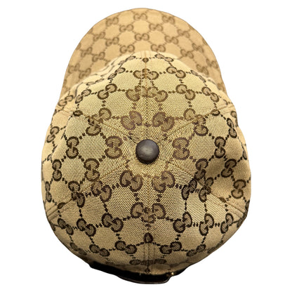 Gucci Monogram Cap In Tan (L)