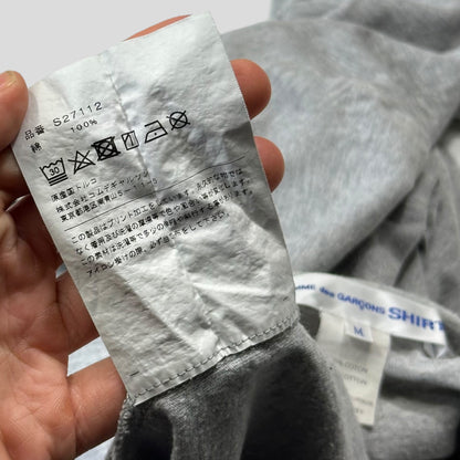 CDG SHIRT Mini Logo Cotton Grey T-shirt - M