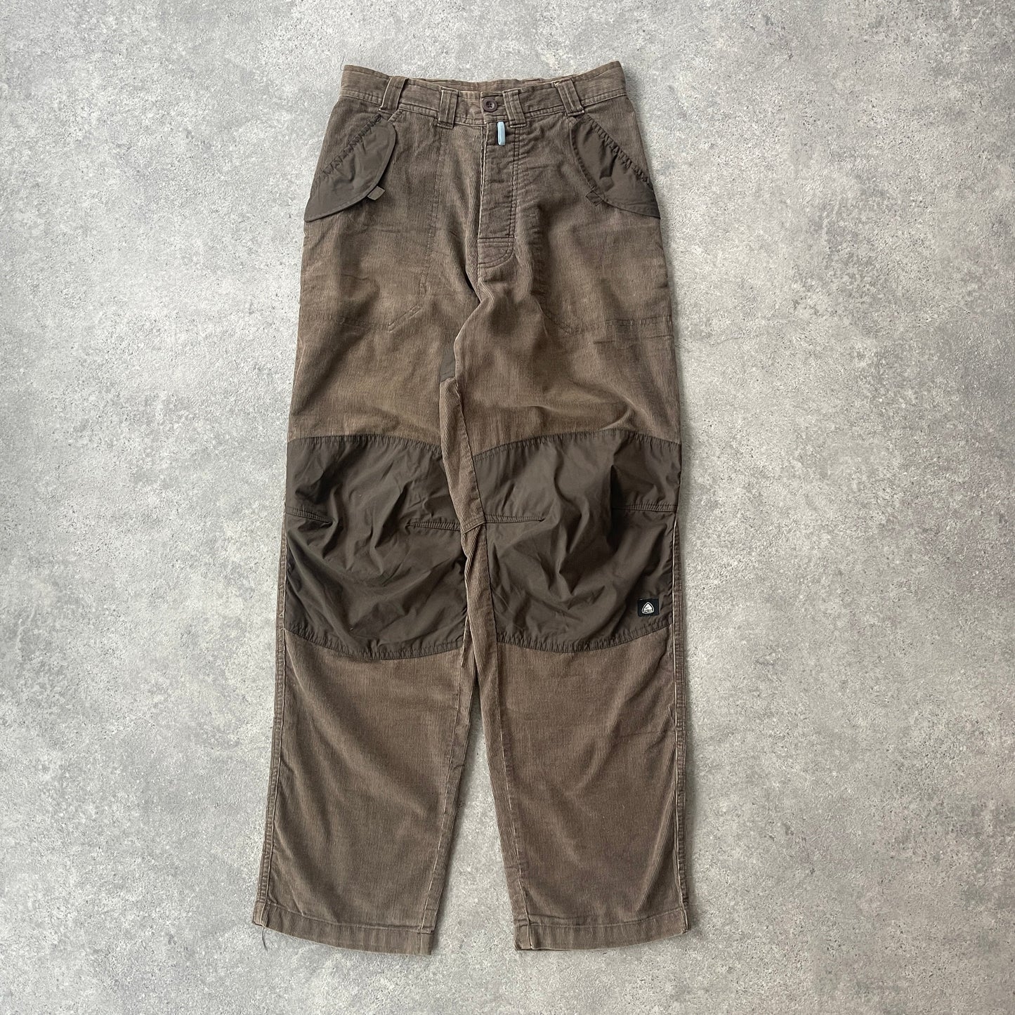 Nike ACG RARE 2000s cord technical double knee trousers (S)