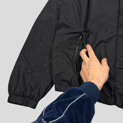 Prada Milano 2017 Triangle Plaque Logo Nylon Windbreaker Jacket - IT50 | Default Title, Black