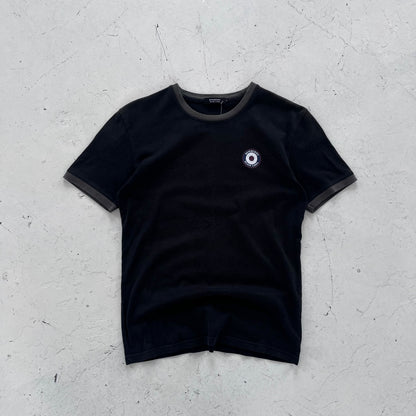 2000s burberry black label flag tee | Black, Black