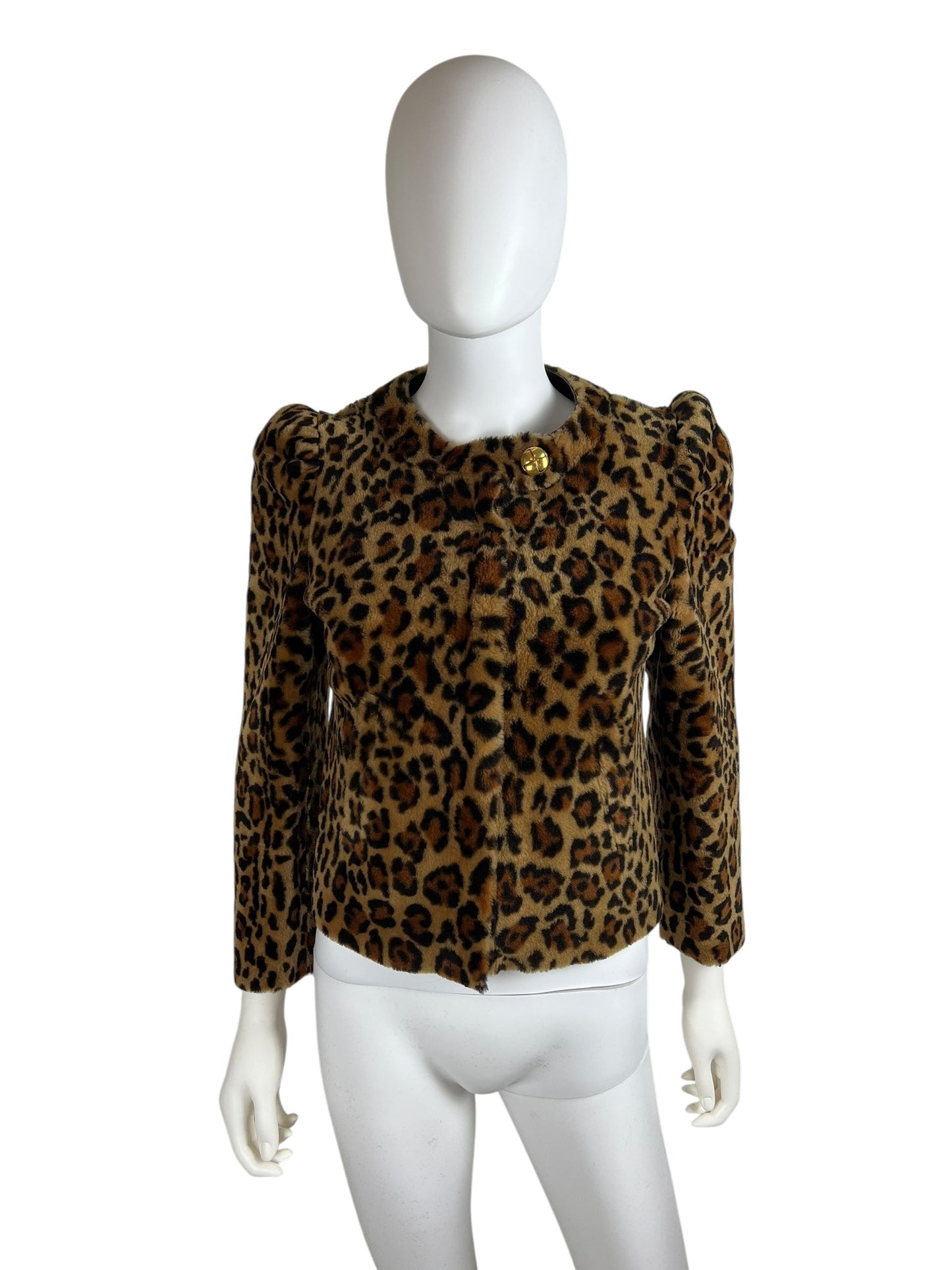 Miu Miu Automne 2010 shearling leopard jacket | Animal, Gold