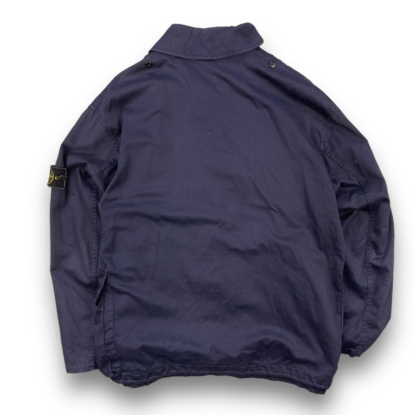 1991/93 Stone Island Raso Gommato Jacket (L) | Default Title, Navy