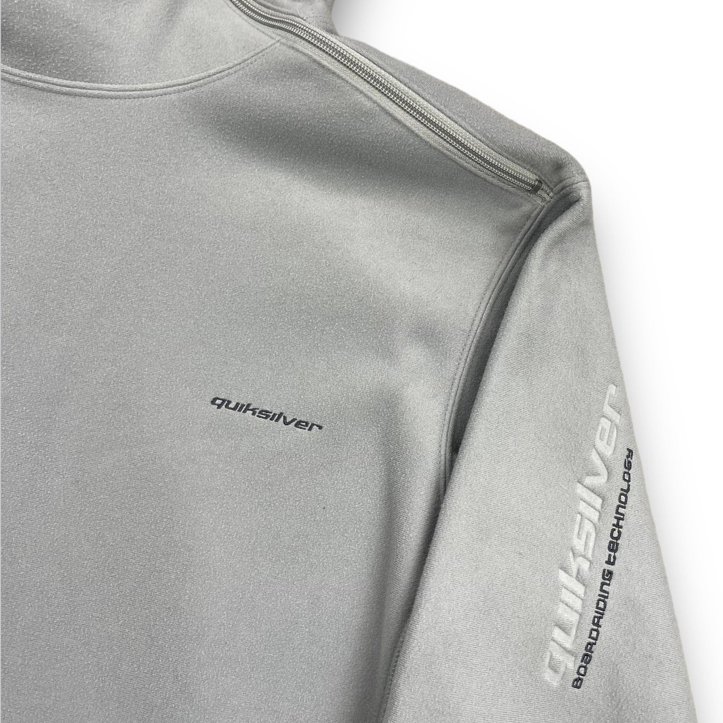 Quiksilver Shoulder Zip Fleece Hoodie Grey (M) | Default Title, Multicoloured