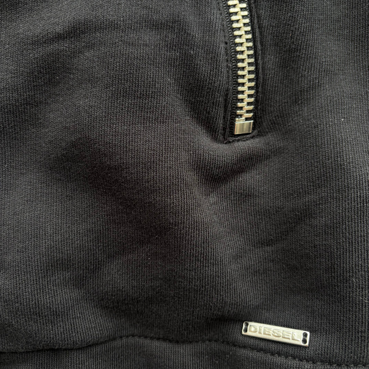 DIESEL ZIP HOODIE | O/S, Black