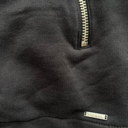 DIESEL ZIP HOODIE | O/S, Black
