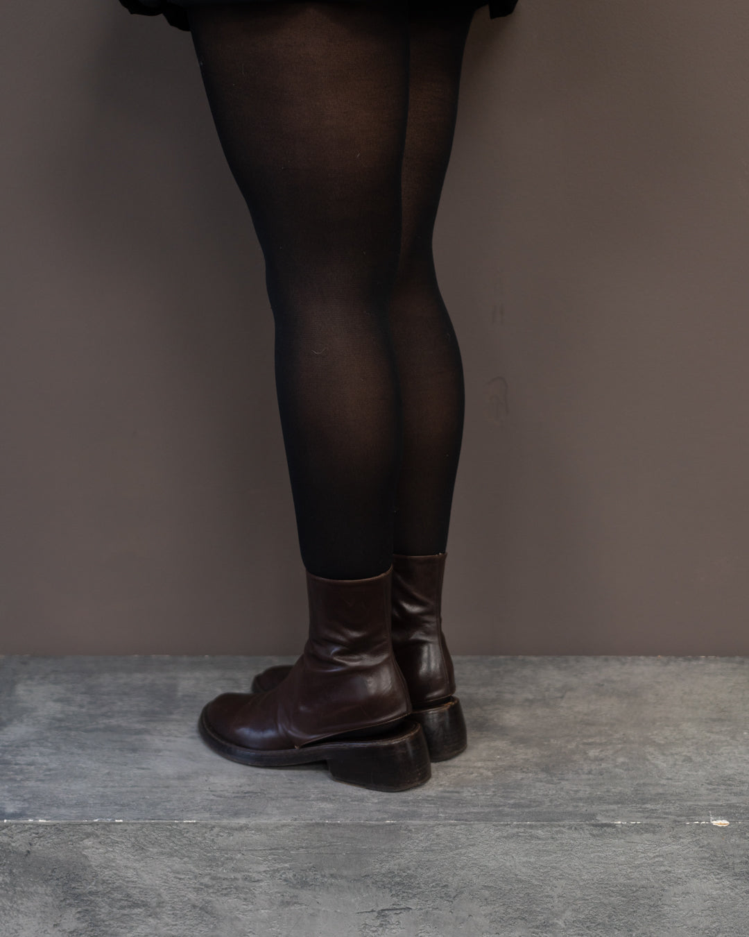 ANN DEMEULEMEESTER 1994 CUT OUT BOOTS (EU 37, FITS LIKE 37.5-38)