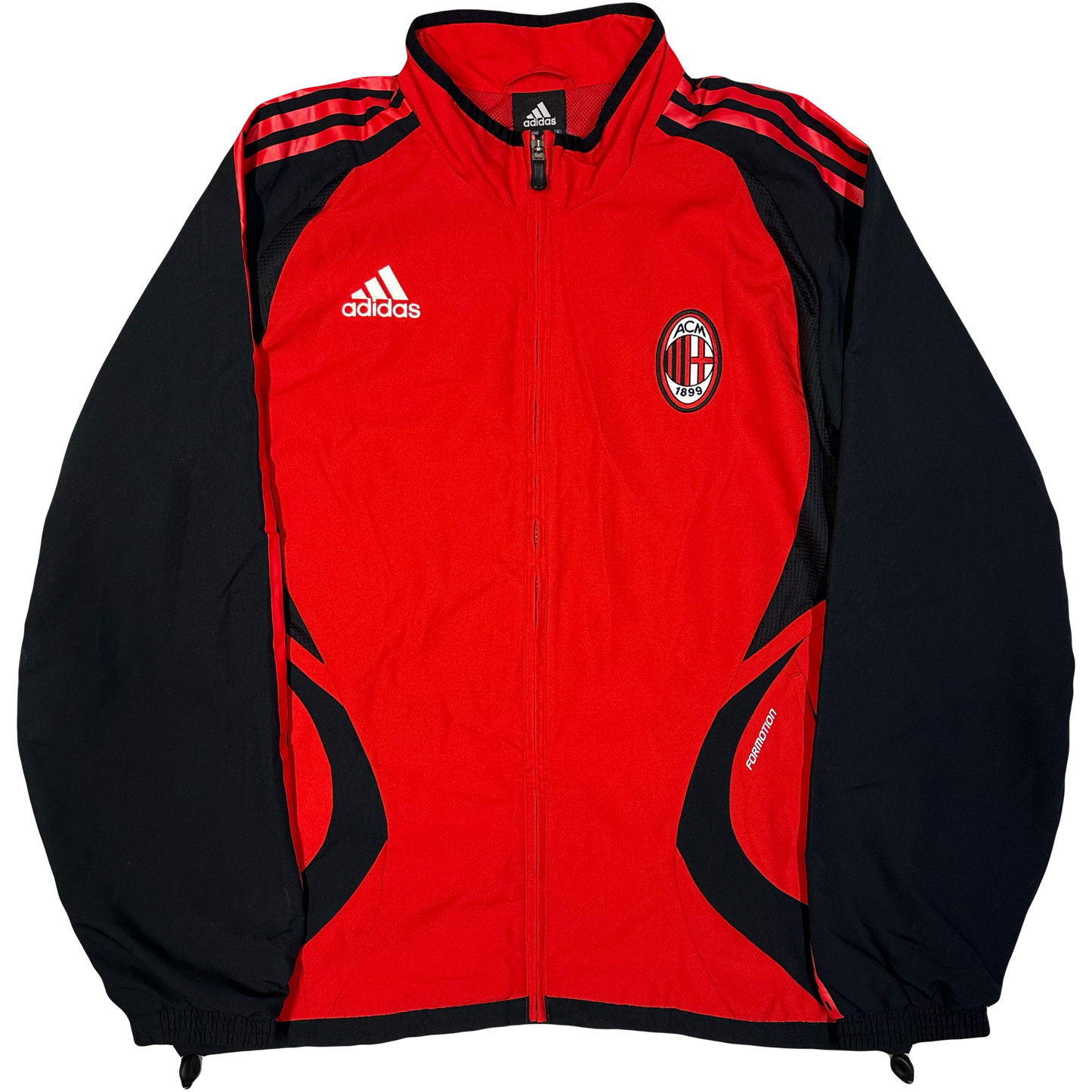 Adidas AC Milan 2006/07 Tracksuit In Red & Black ( M )