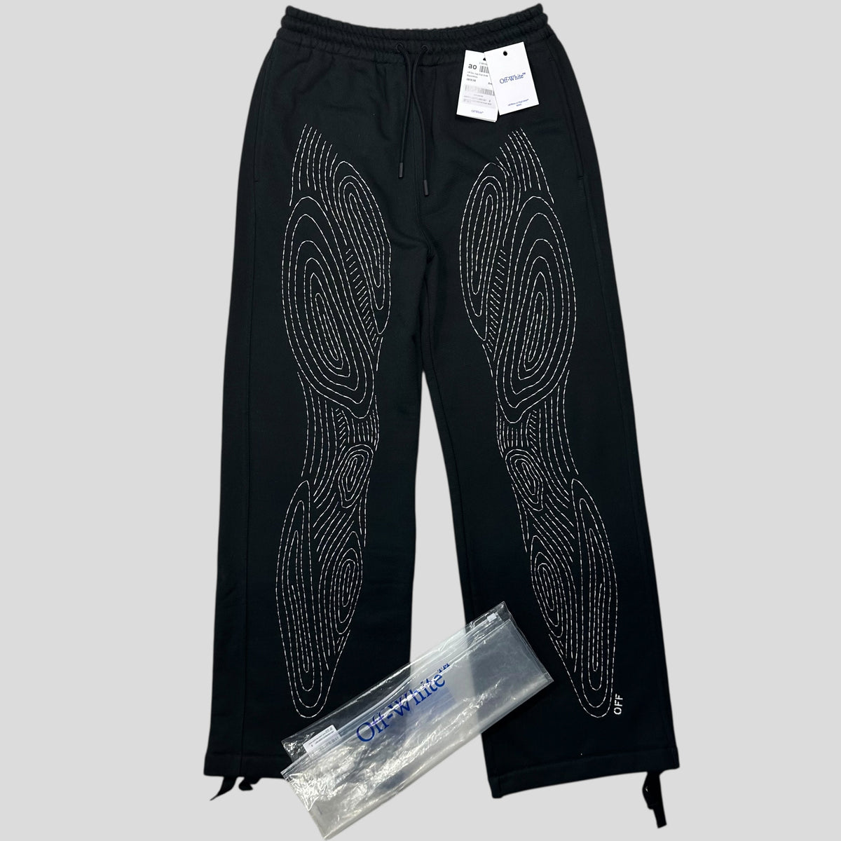 Off-white by Virgil Abloh 2013 Body Stitch Heavy Cotton Joggers - S (M) | Black