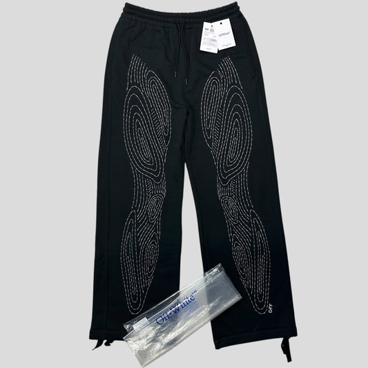 Off-white by Virgil Abloh 2013 Body Stitch Heavy Cotton Joggers - S (M) | Black