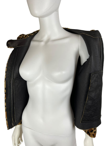 Miu Miu Automne 2010 shearling leopard jacket | Animal, Gold