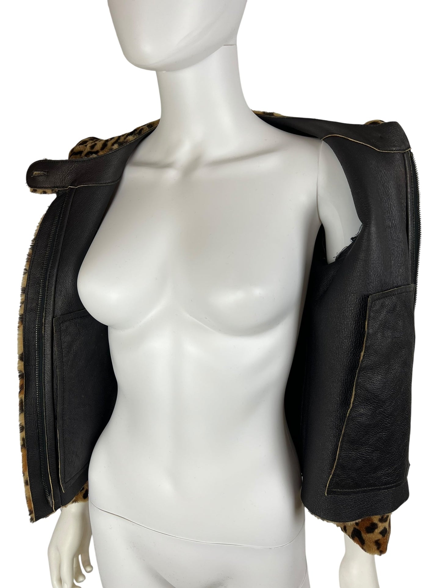 Miu Miu Automne 2010 shearling leopard jacket