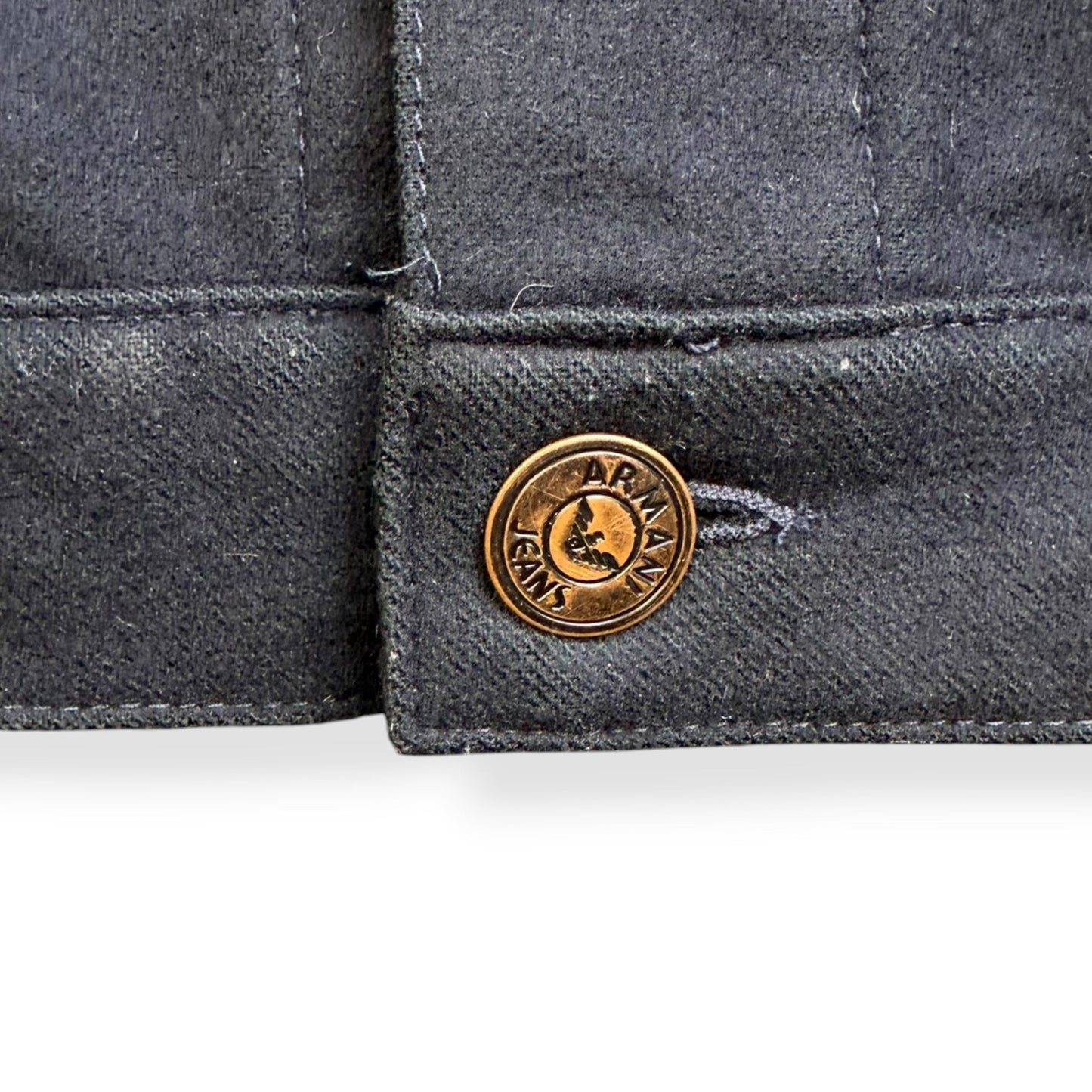 1990's Armani Jeans Trucker Jacket (M) | Medium, Navy