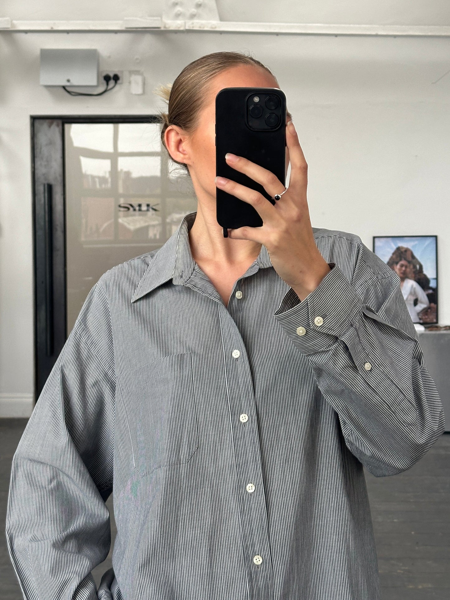 Christian Dior 1990s Stripe Cotton Shirt - L