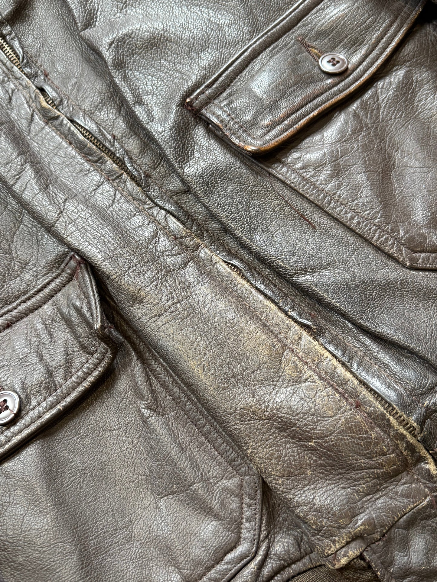 USN G-1 1971 Flying Leather Jacket S/M