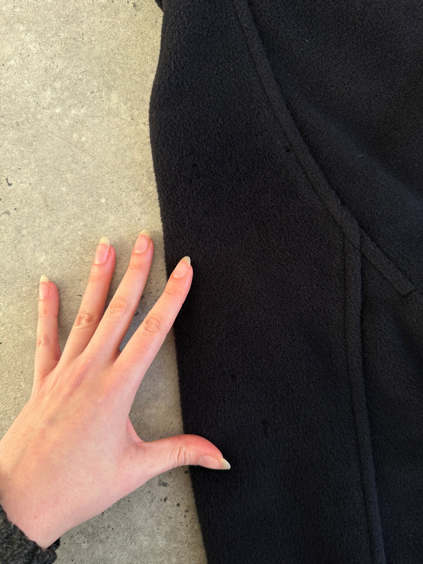 Marella Virgin Wool Cashmere Double Breasted Coat - L