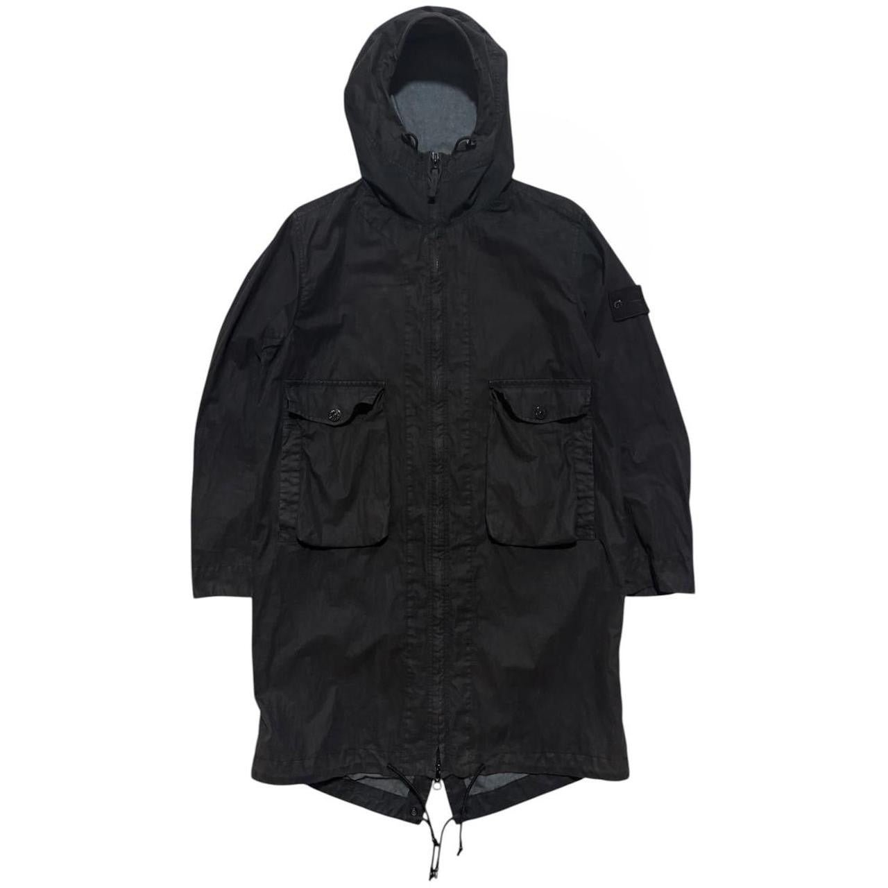 Stone Island Ghost Smock Trench | Medium, Black