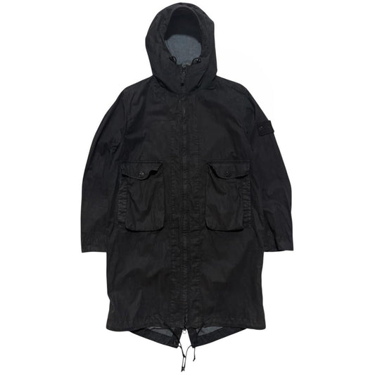Stone Island Ghost Smock Trench | Medium, Black