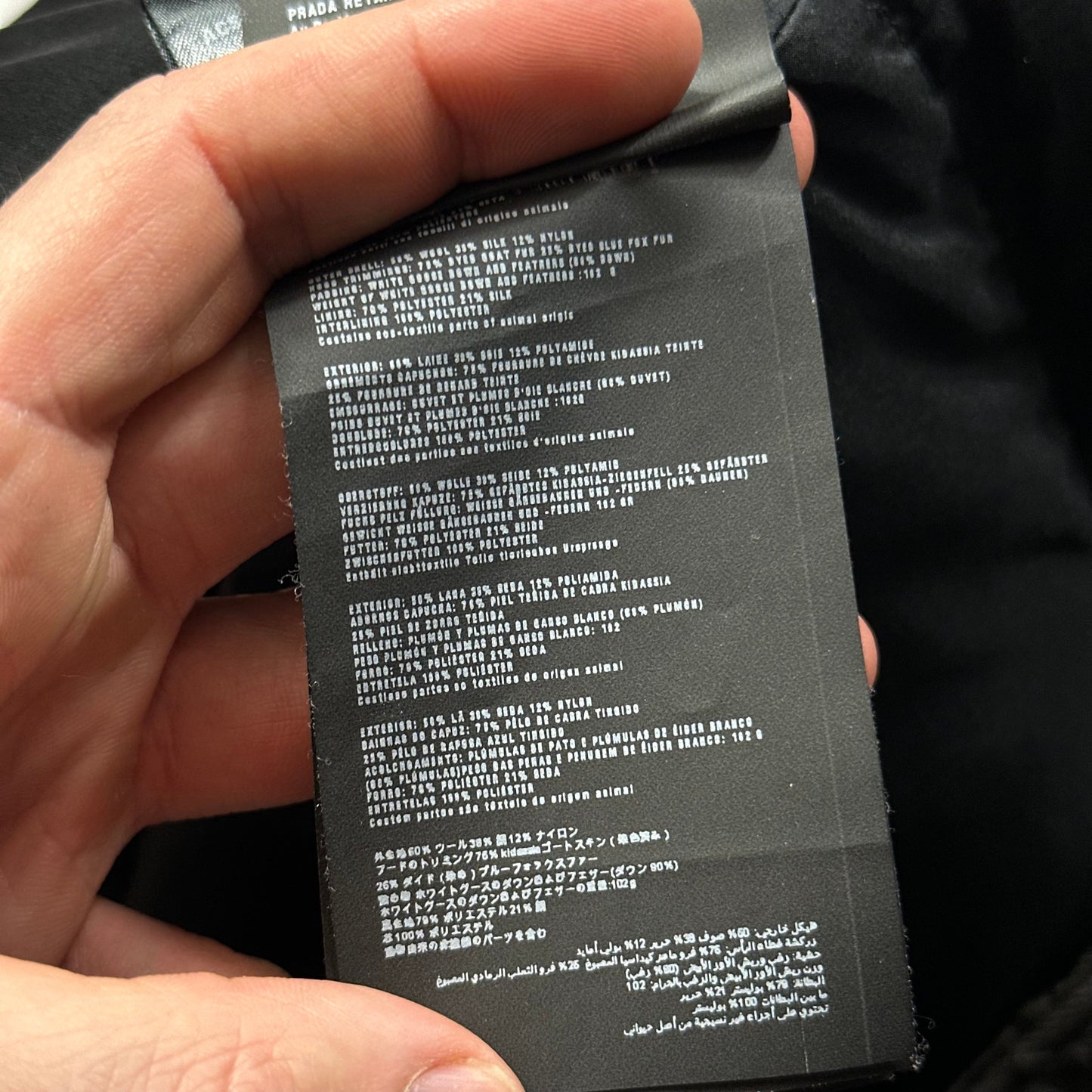 Prada 2014 Extreme Fur Hooded Silk & Wool Textured Puffer Jacket - IT44 (S)