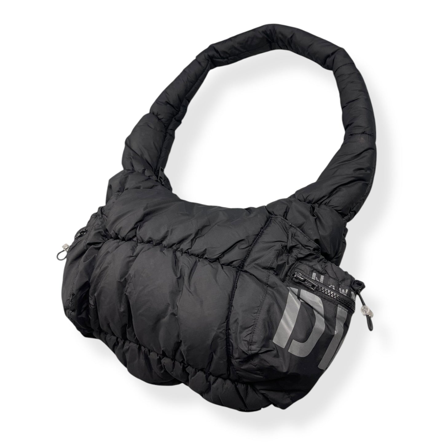 2000's DKNY Jeans Padded Shoulder Bag | O/S, Black