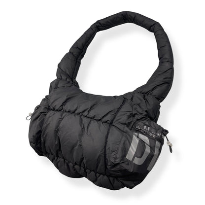 2000's DKNY Jeans Padded Shoulder Bag | O/S, Black