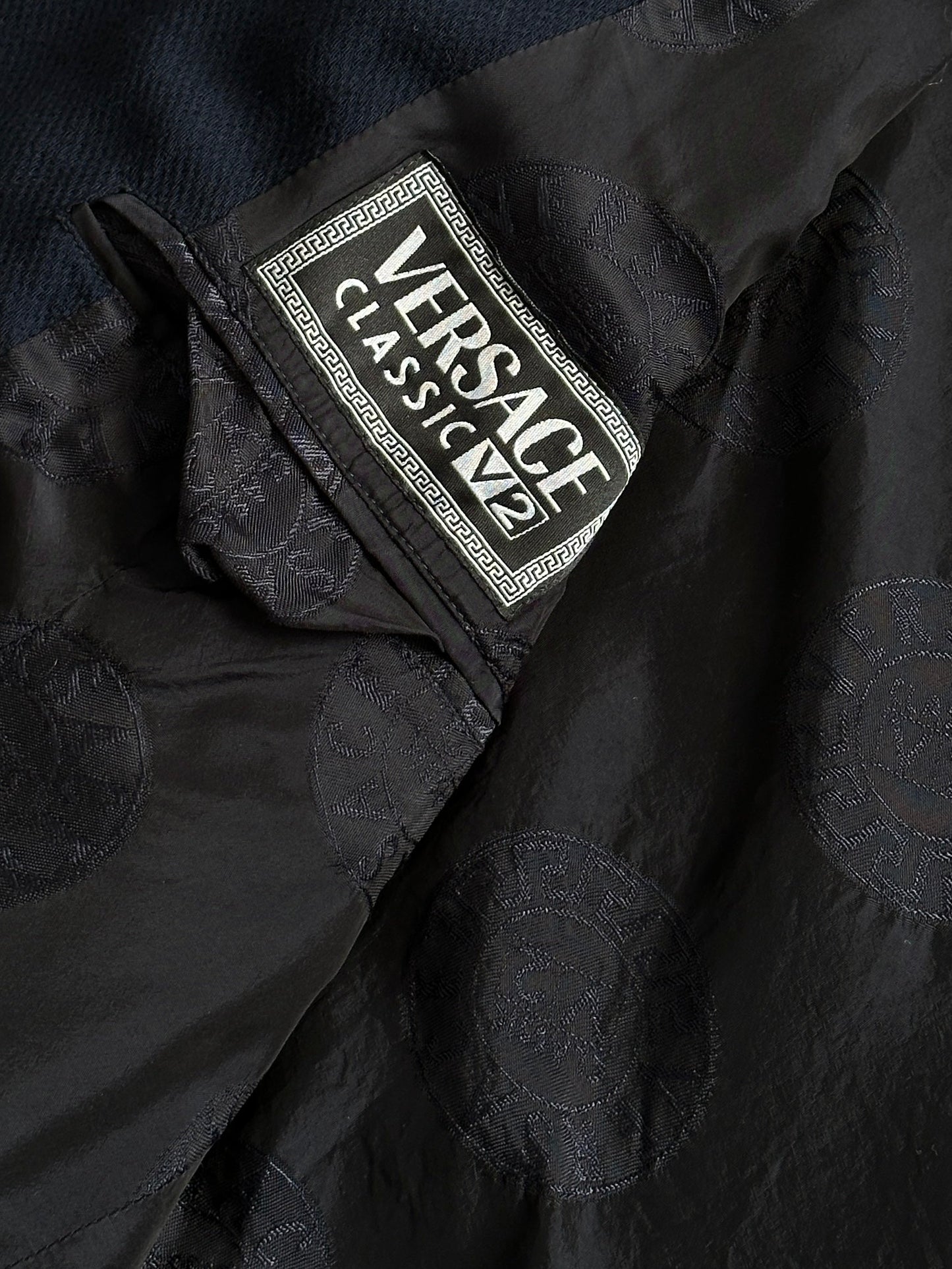 Versace Classic V2 1990s Bespoke Button Pure Wool Chore Jacket - L