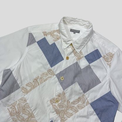 Comme Des Garçons Homme 2003 Patchwork Metallic Embroidered Shirt - M | Medium, Multicoloured