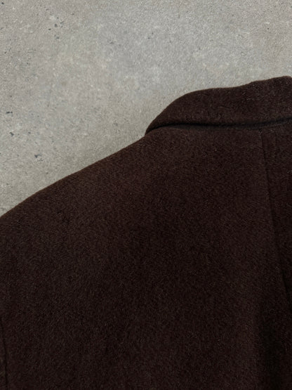 Moschino 1980s Wool Cashmere Double Breasted Coat - XL