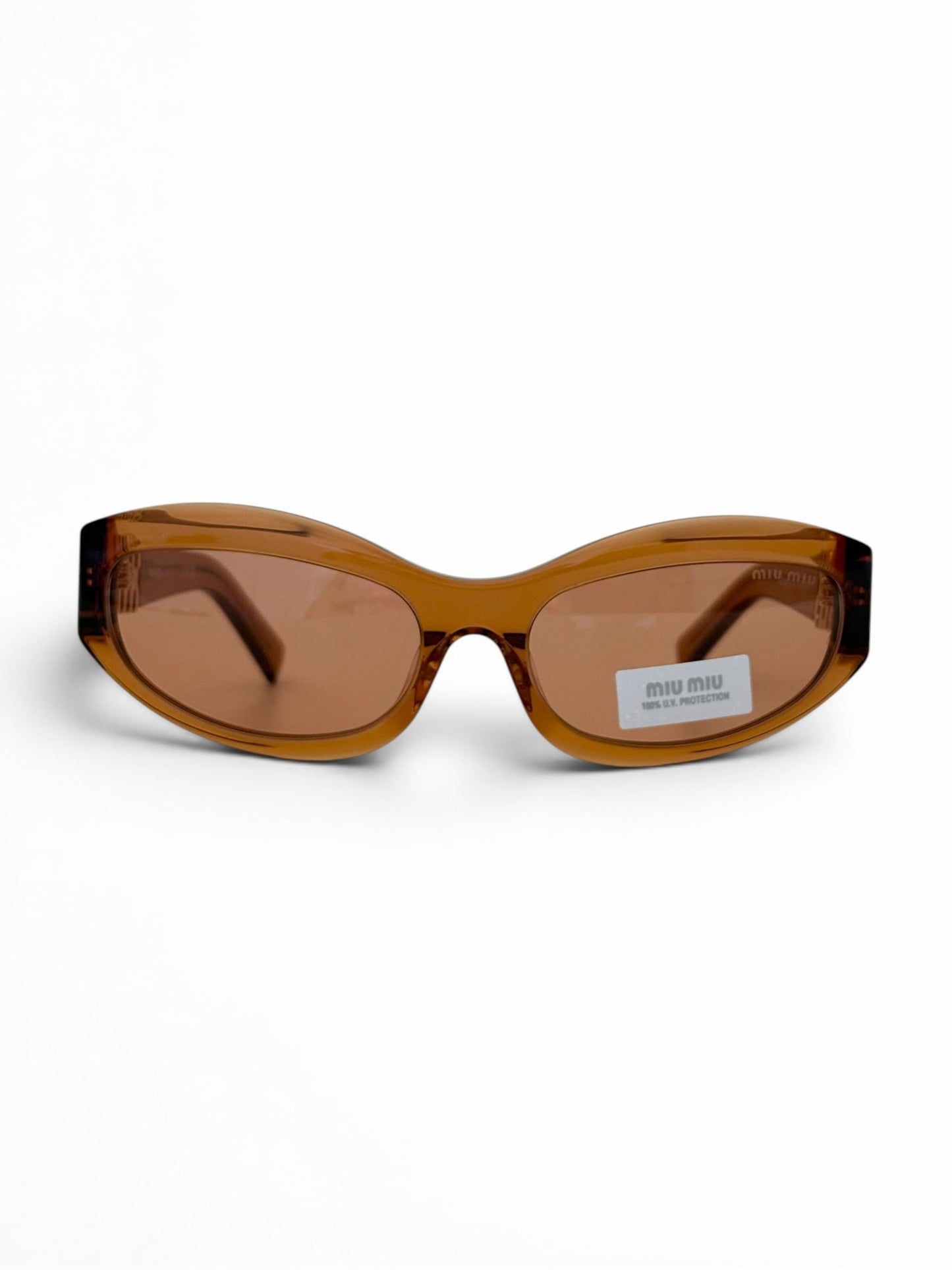 Miu Miu Transparent Cat Eye Sunglasses | O/S, Gold