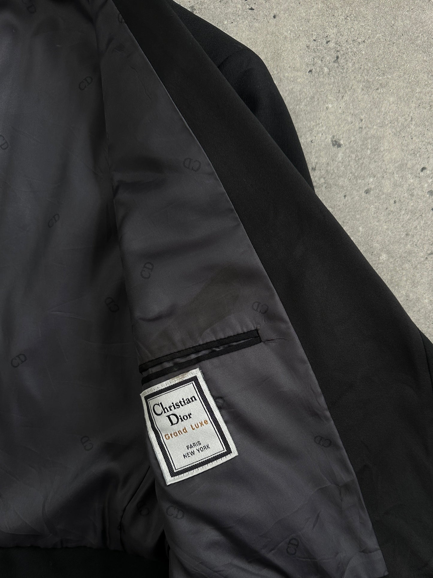 Christian Dior Grand Luxe 1980s Tuxedo Wool Satin Tailcoat - 39R/L