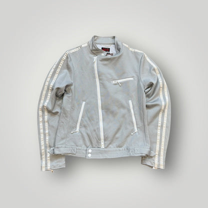 Beams 2000's Asymmetrical Biker Jacket XS | Default Title, Light Grey