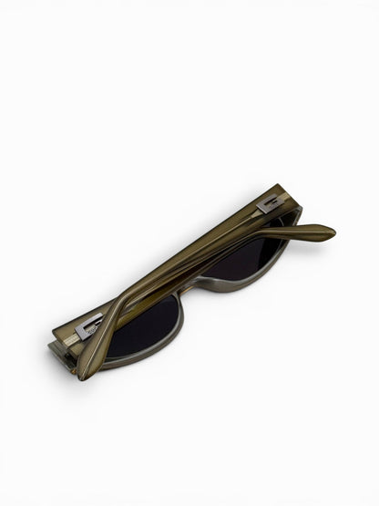 2000s Gucci Green Framed Sunglasses | O/S, Multicoloured