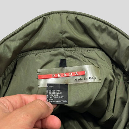 Prada Sport 1999 Nylon Padded Panelled Bucket Hat - M
