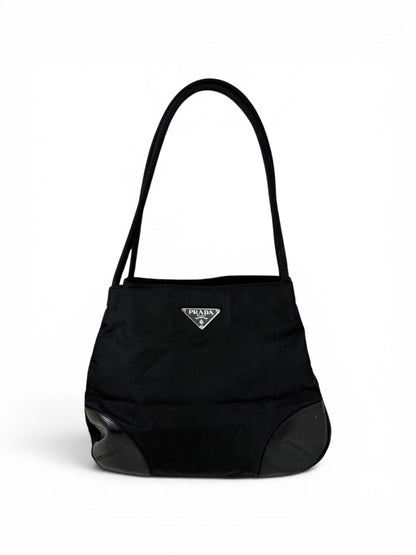 2000s Prada Milano Nylon Mini Tote Bag | O/S, Black