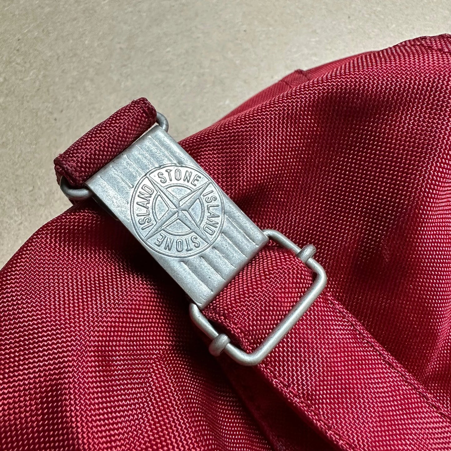 A/W 1993 Crimson Red Formula Steel Balaclava Parka